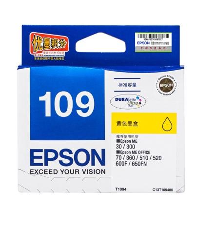 爱普生（Epson）T1094黄色墨盒 C13T109480（适用ME30/300/360/510/600F/650FN/700FW）