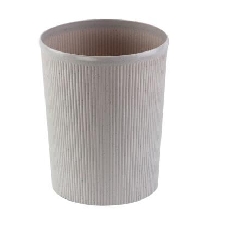 齐心(COMIX)L204 易擦洗圆形清洁桶/纸篓/垃圾桶 25.5cm直径 灰色